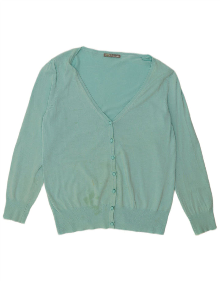 Marks & Spencer - Cárdigan para mujer, talla 40, talla grande, color turquesa