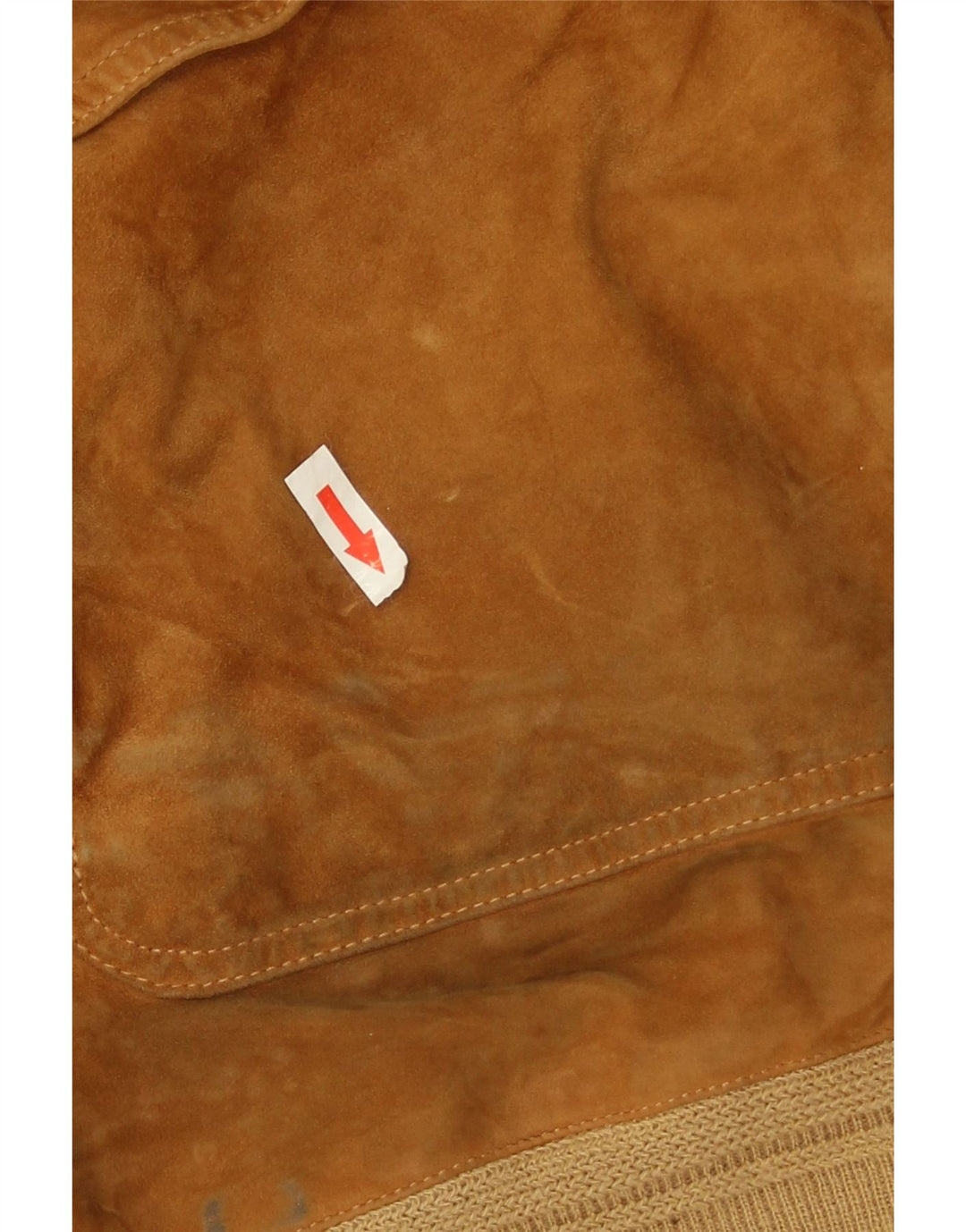 Vintage hombres ante bomber chaqueta Reino Unido 44 2XL cuero marrón