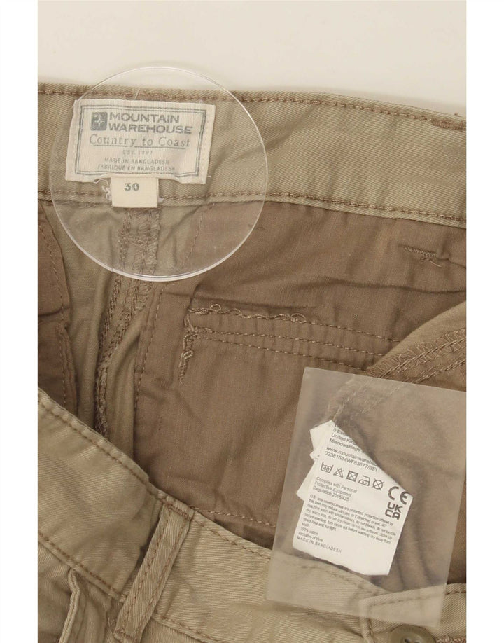 Pantalones cortos cargo para hombre Mountain Warehouse Medium W30 Algodón caqui