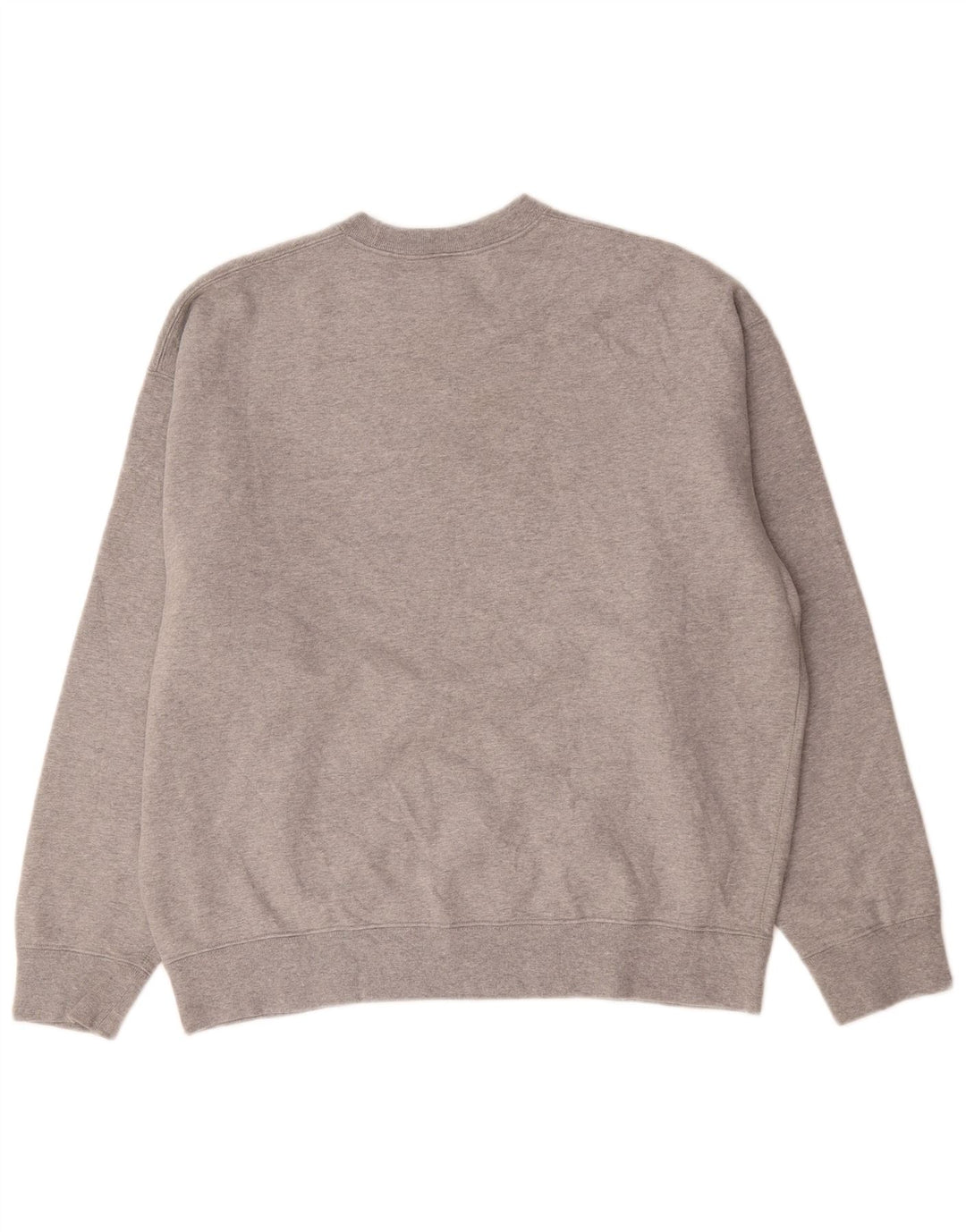 Nike Hombre Sudadera Jumper Grande Gris Algodón