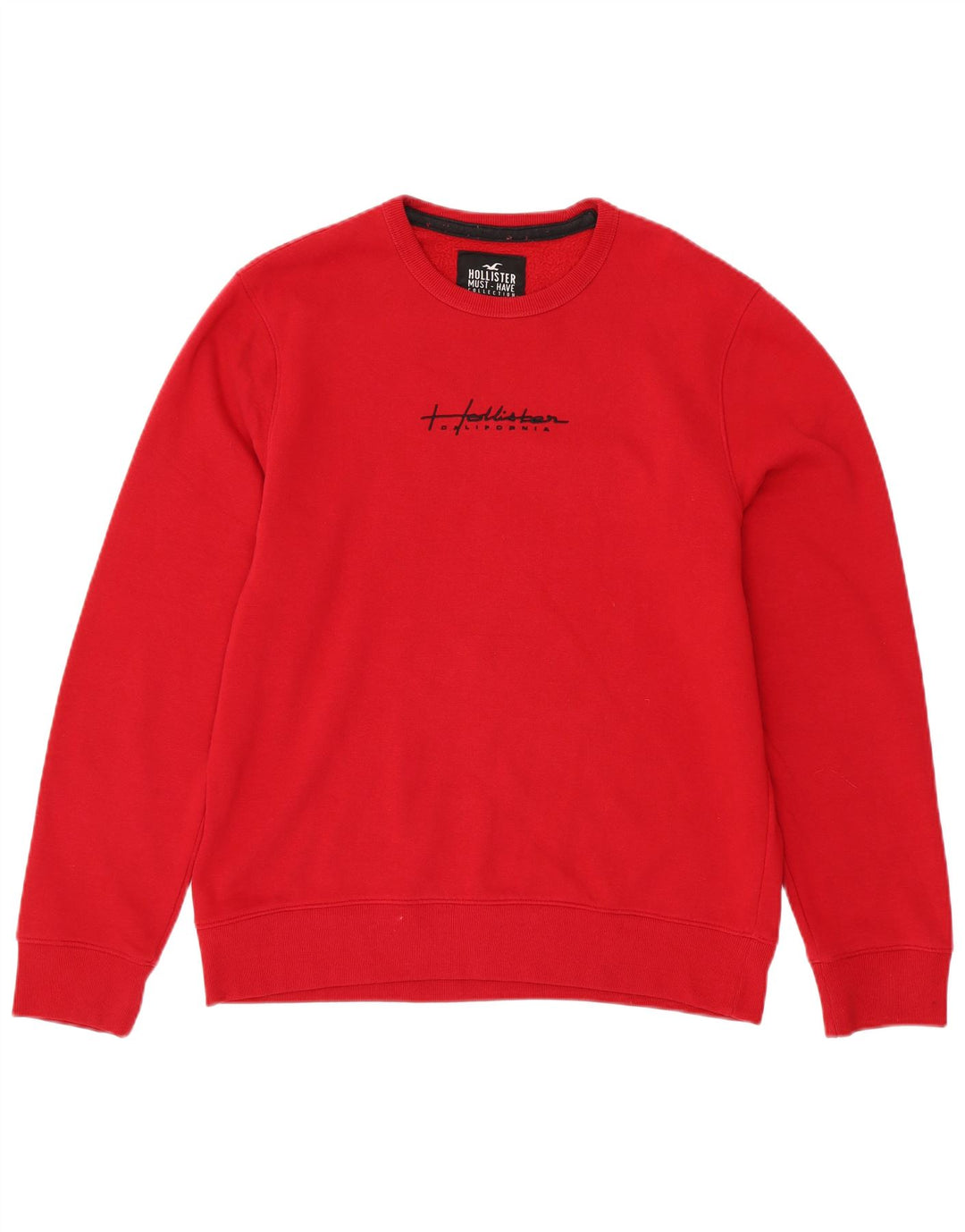 HOLLISTER Sudadera gráfica para hombre Jumper Large Red Cotton