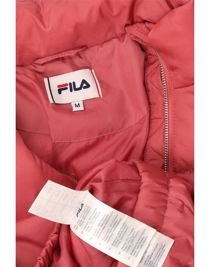 Fila Chaqueta acolchada holgada para mujer UK 44 Poliéster rosa medio