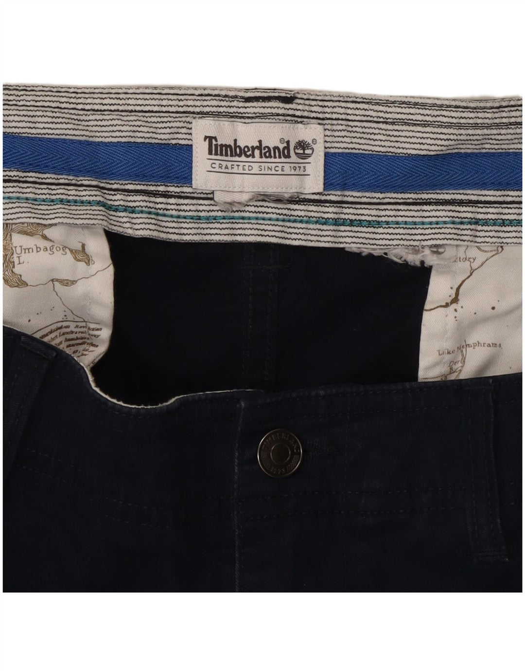 TIMBERLAND Pantalón cargo recto para hombre W42 L31 Azul marino