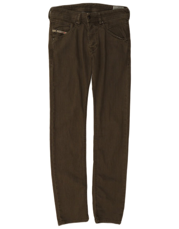 Diesel Mens Belther Slim Tapered Casual Pantalones W29 L32 Algodón Caqui
