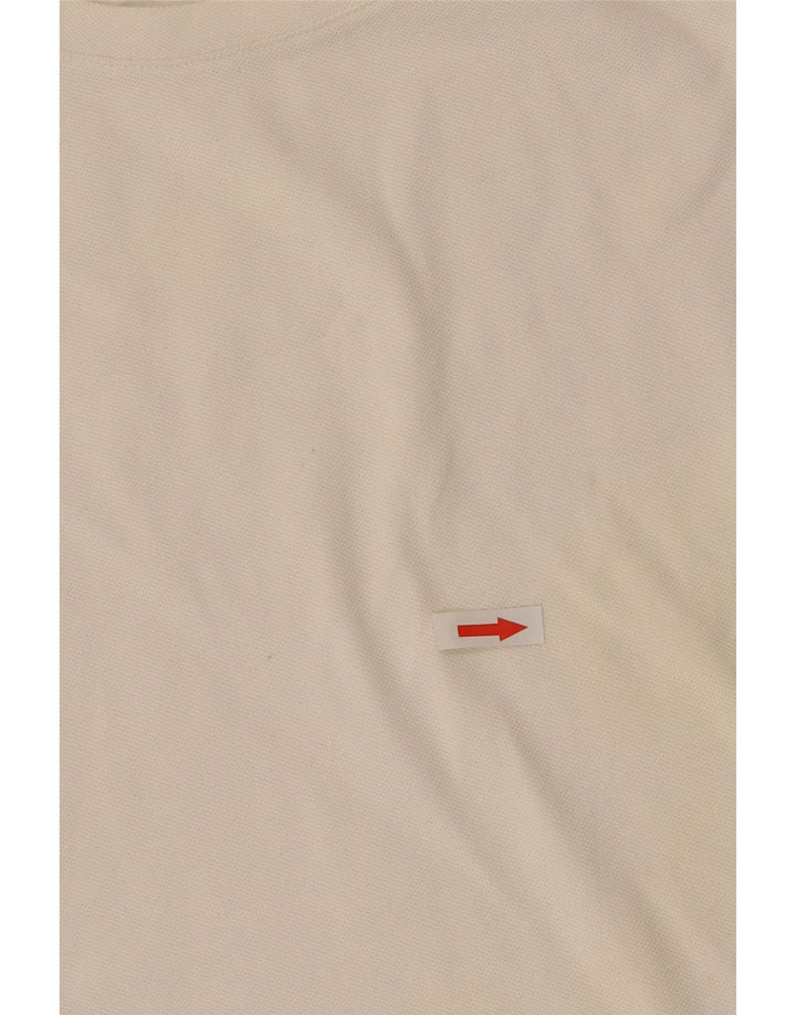 Camiseta Lacoste Mujer Top Talla 42 Grande Algodón Blanco