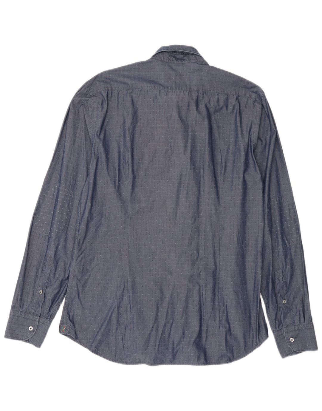 Manuel Ritz Camisa para hombre Talla 42 16 1/2 Algodón azul grande