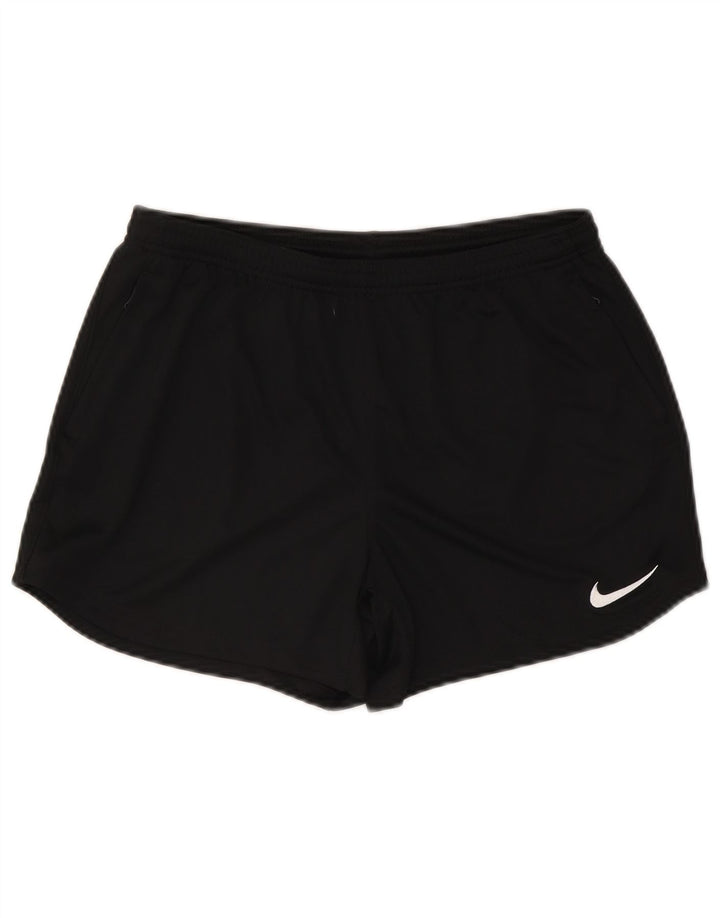 Nike - Pantalones cortos deportivos Dri Fit para mujer, talla M, poliéster negro