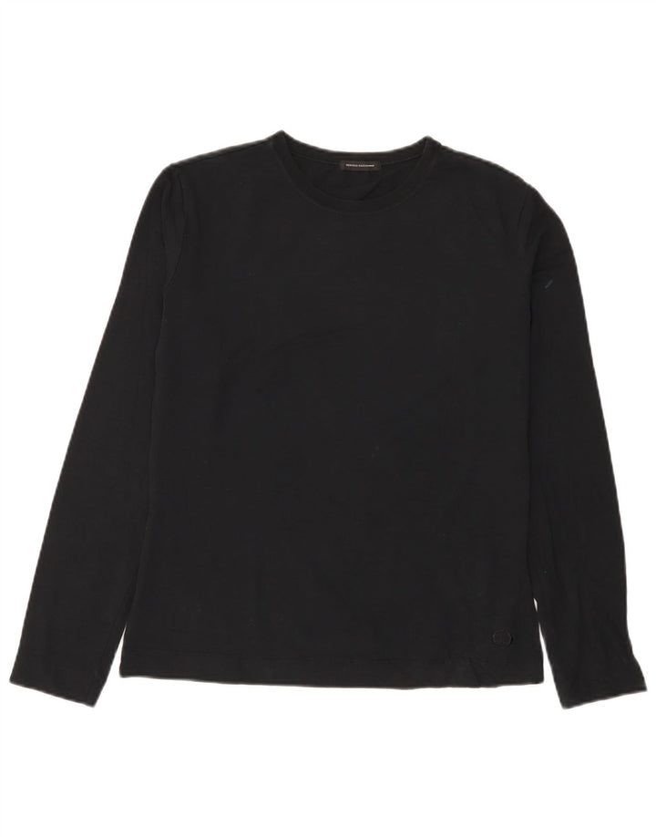 SERGIO TACCHINI Top de mujer de manga larga UK 44 Mediano Negro