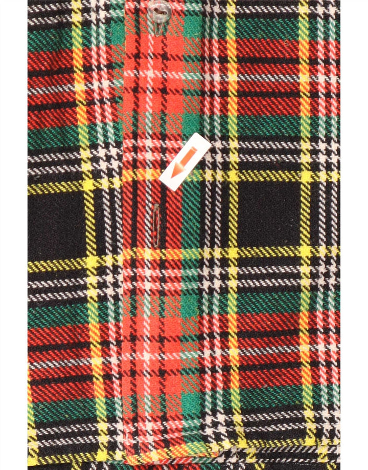 Camisa De Franela Gorena Hombre A Cuadros Verdes Pequeños