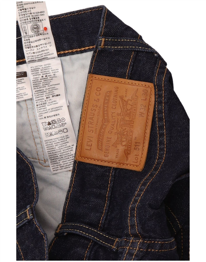 Levi's Hombre 511 Slim Jeans W32 L30 Algodón Azul Marino