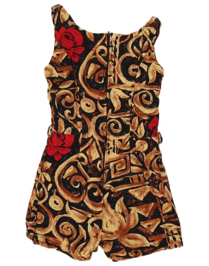 Max Dine Mono corto sin mangas para mujer UK 40 Mediano Negro Floral