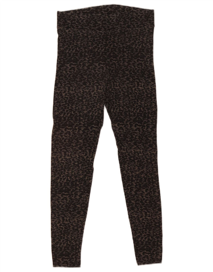 Marks & Spencer Leggings para mujer UK 8 Small Black Animal Print
