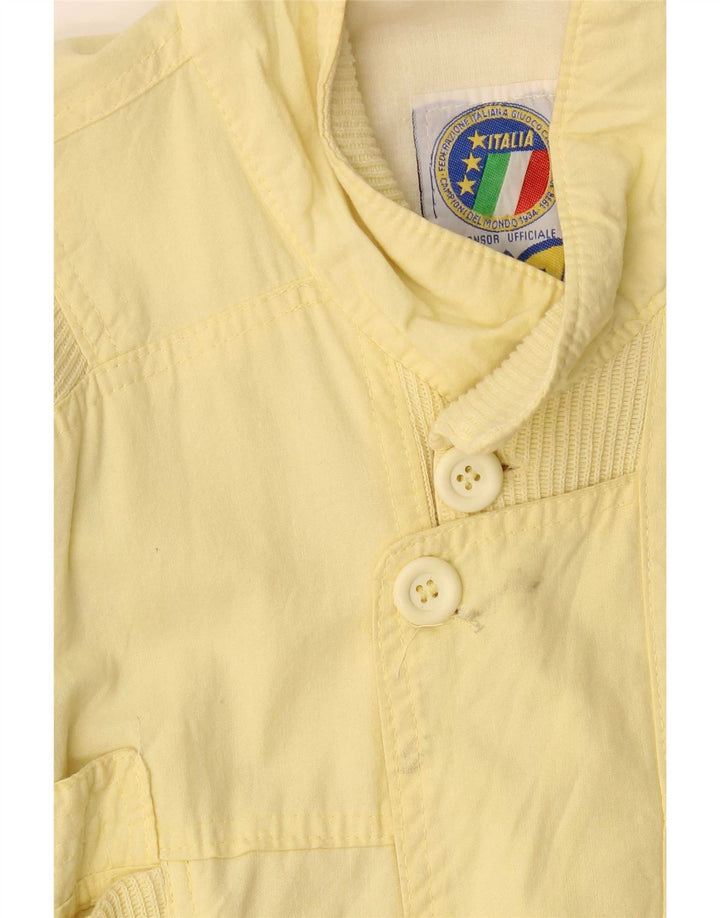 POP 84 Chaqueta bomber para hombre UK 40 Grande Algodón amarillo