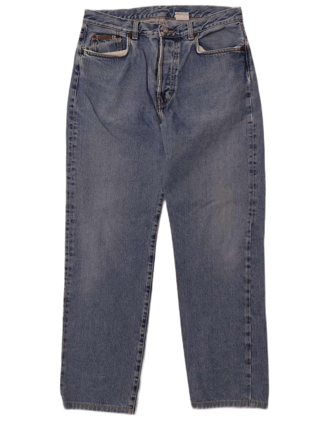 Vaqueros Calvin Klein De Cintura Alta Para Mujer W33 L29 Algodón Azul