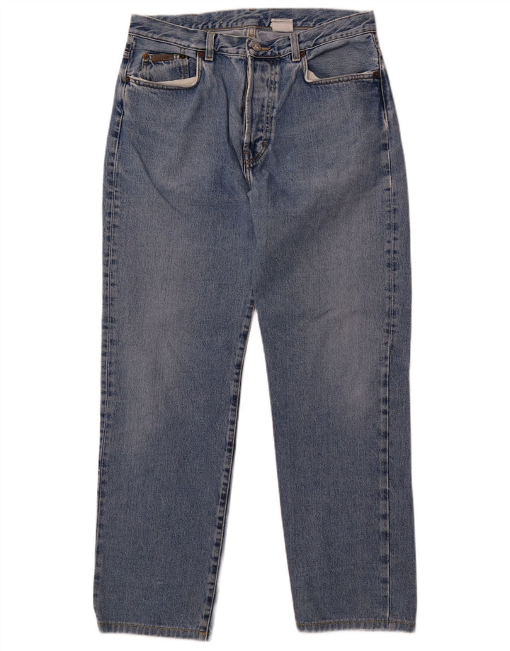 Vaqueros Calvin Klein De Cintura Alta Para Mujer W33 L29 Algodón Azul