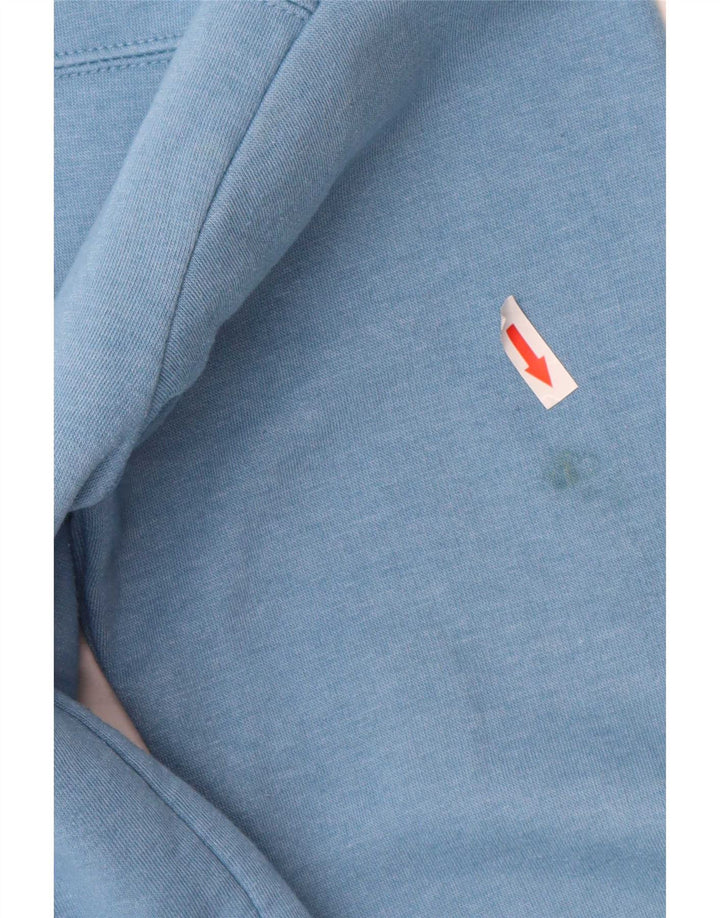 Zara Mujer Crop Sudadera Jumper UK 10 Small Azul Poliéster