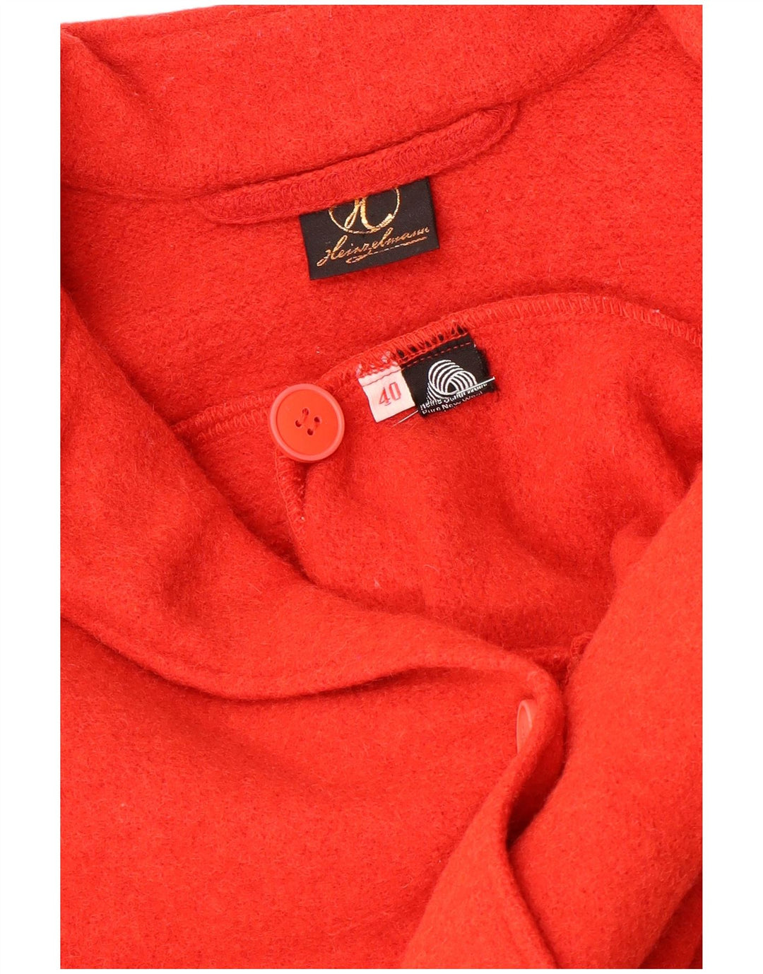 Vintage mujer Cardigan suéter EU 40 rojo medio