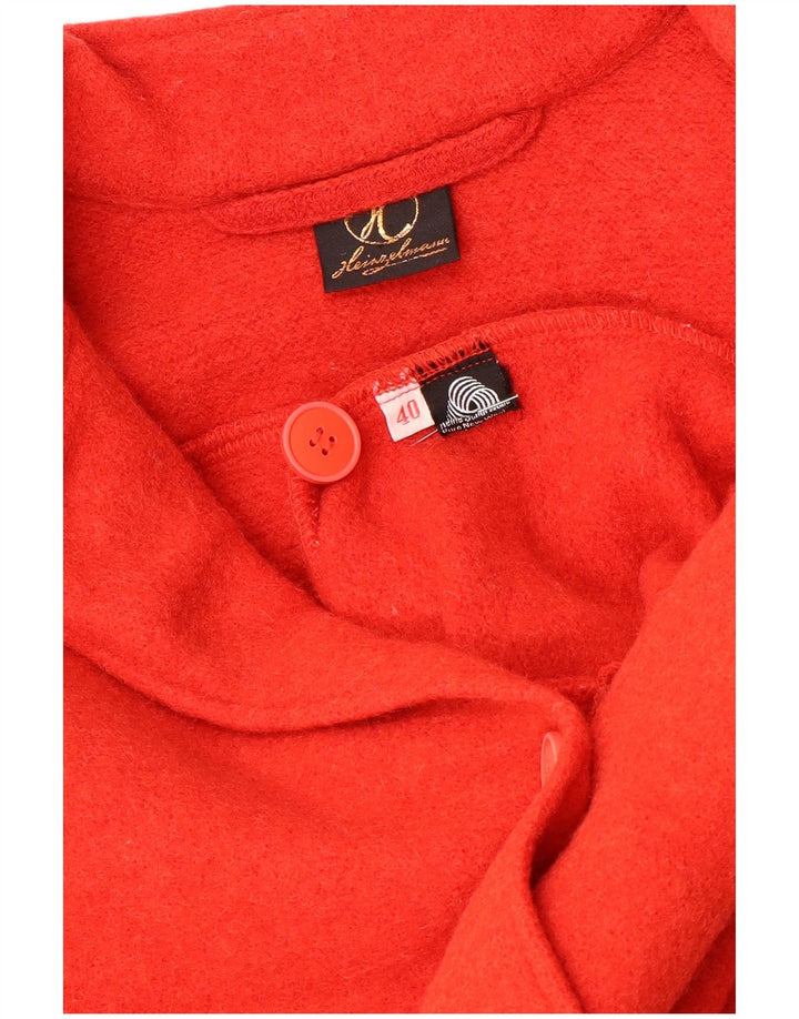 Vintage mujer Cardigan suéter EU 40 rojo medio