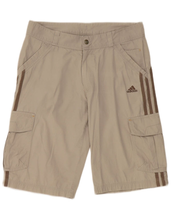 ADIDAS Pantalones cortos cargo para niños 13-14 años W30 Gris Algodón