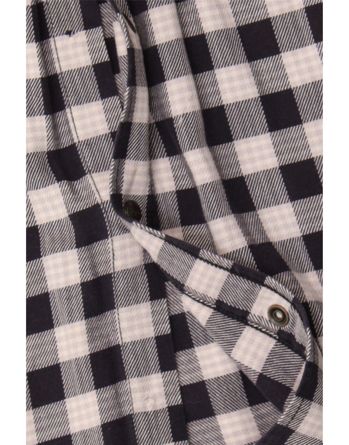 LEE Mens Flannel Shirt Medium Black Check Cotton Vintage Lee and Second-Hand Lee from Messina Hembry 
