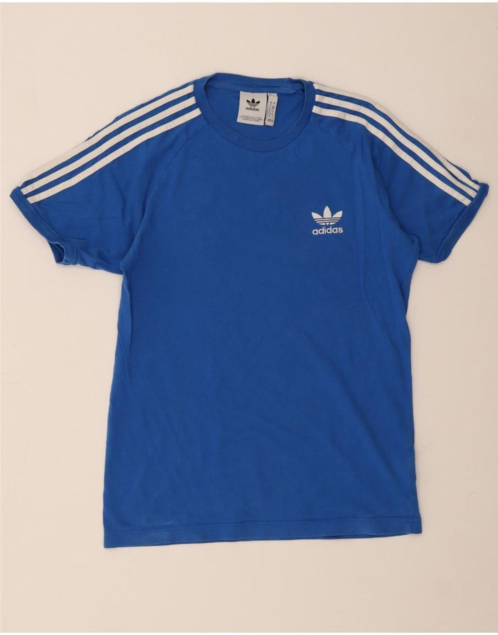 Adidas Hombre Camiseta Top Small Azul Algodón
