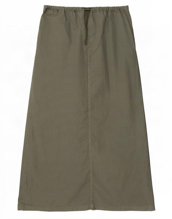 Zara Mujer Maxi Falda Mediana W28 Caqui