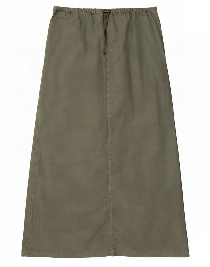 Zara Mujer Maxi Falda Mediana W28 Caqui