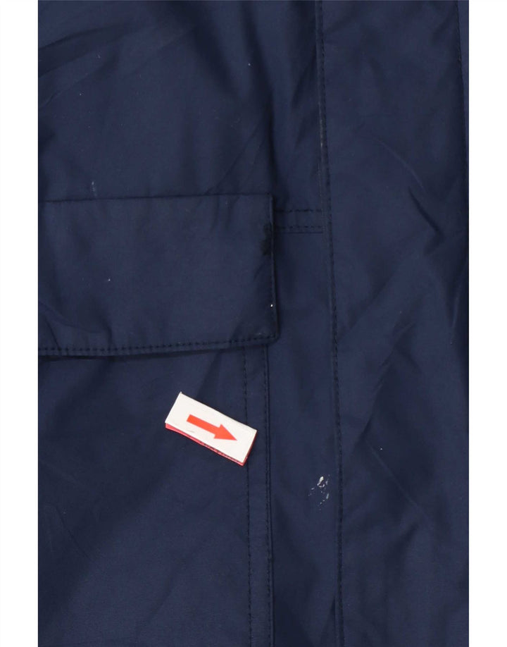 Columbia Chaqueta impermeable con capucha para hombre UK 38 Medium Azul marino Nylon