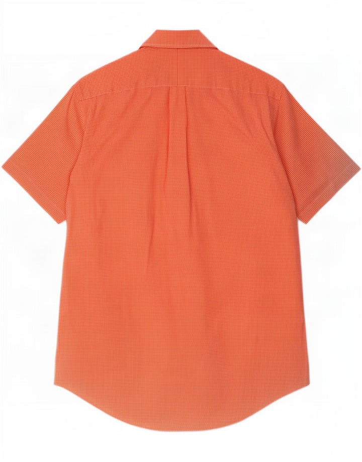 Ralph Lauren - Camisa de manga corta para hombre, ajuste personalizado, color naranja medio