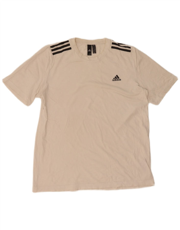 Camiseta Adidas Hombre Top Medium Blanco Algodón