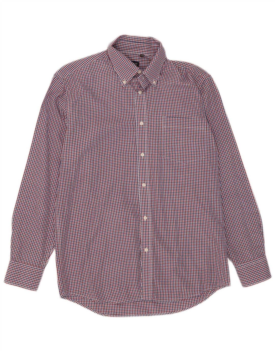 Camisa Coveri Hombre Talla 41/42 Grande Poliéster Vichy Multicolor