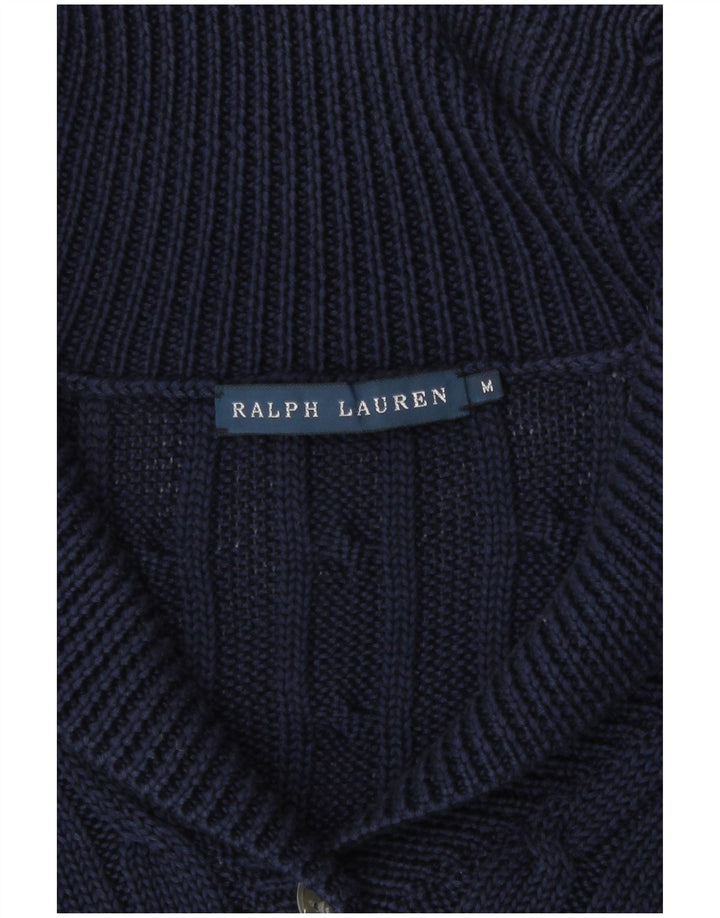 Ralph Lauren - Cárdigan para mujer, talla 40, tamaño mediano, azul marino