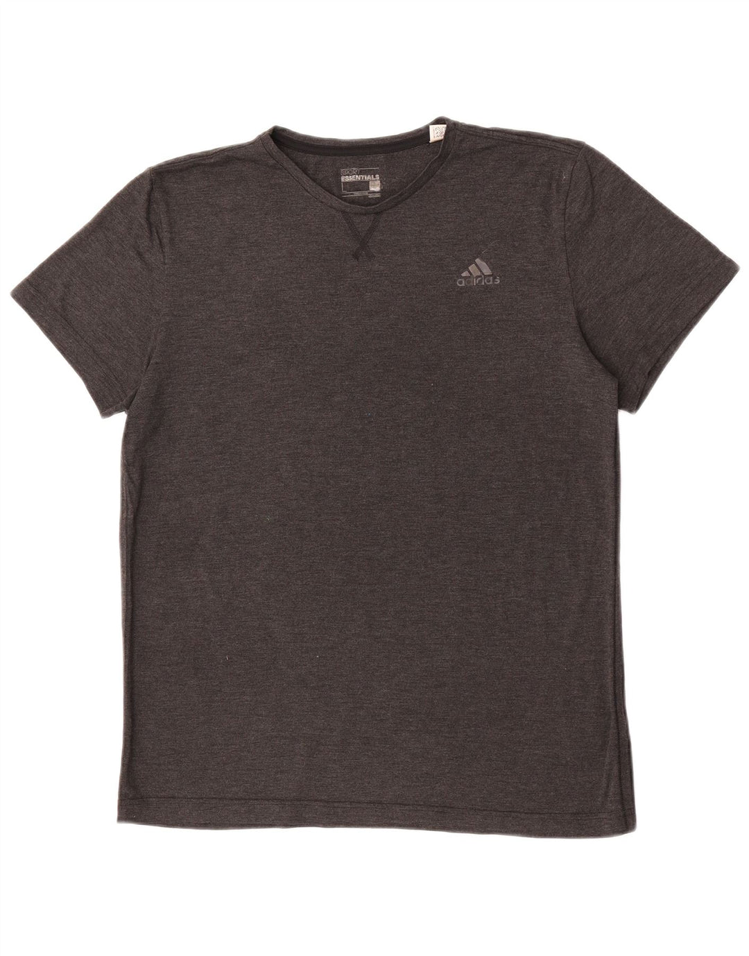 Adidas Mens Climalite Camiseta Top Grande Gris Poliéster