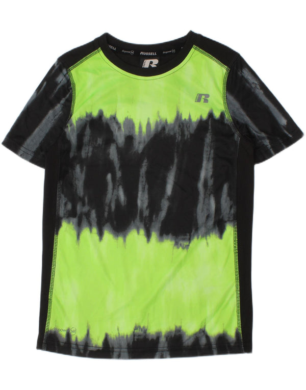 Russell Athletic Camiseta para niño 7-8 años Mediana Negro Tie Dye Poliéster