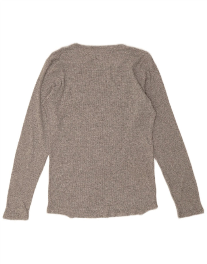 Wrangler Mujer Top Manga Larga UK 44 Grande Gris