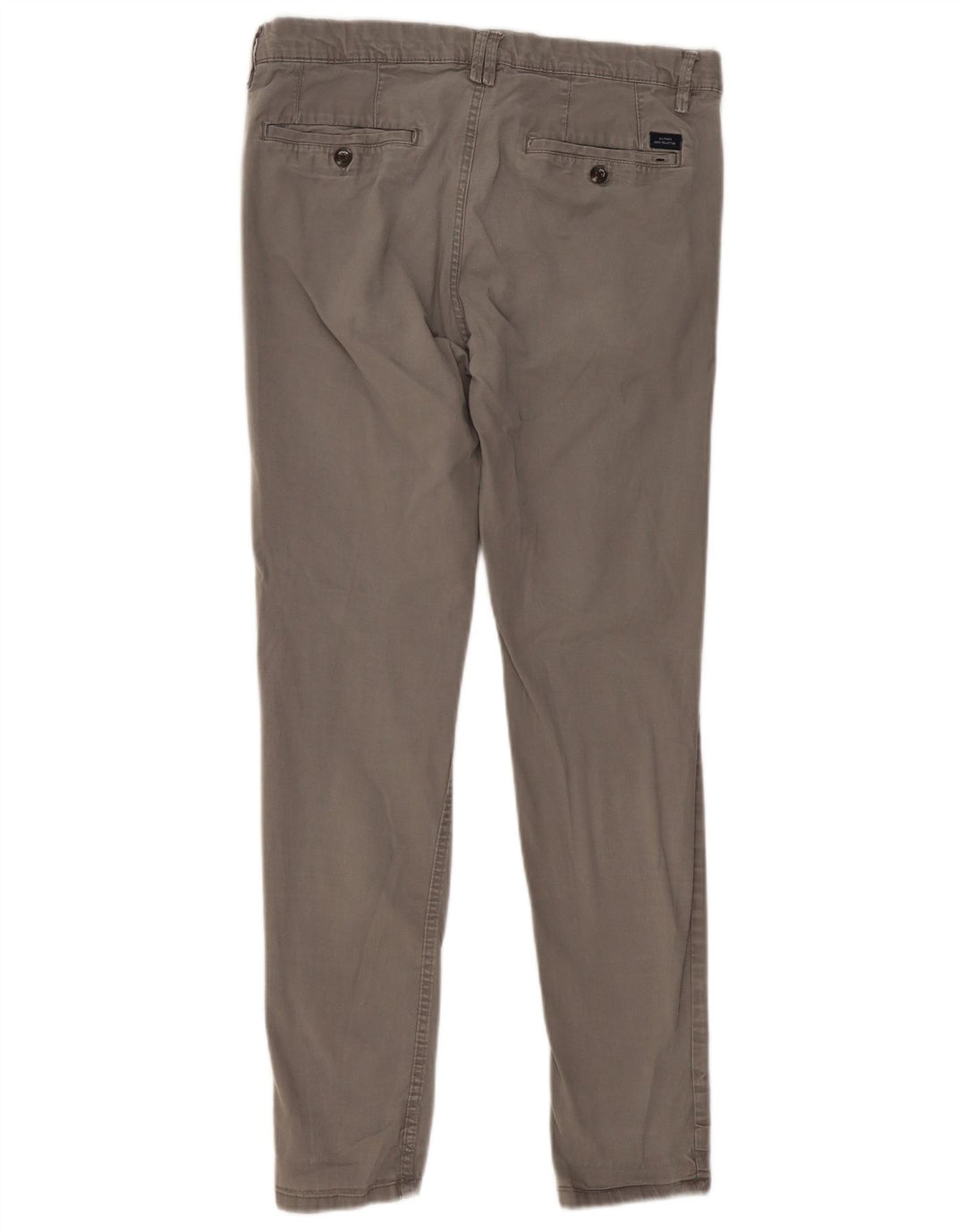 Zara Mens Slim Chino Pantalones EU 40 Medium W31 L29 Gris