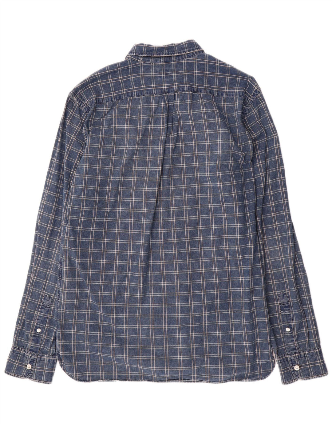 Camisa Levi's para hombre de algodón a cuadros azul marino grande