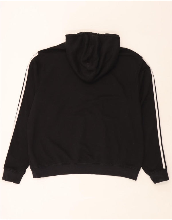 Adidas Hombre Graphic Sudadera con capucha Jumper XL Algodón negro