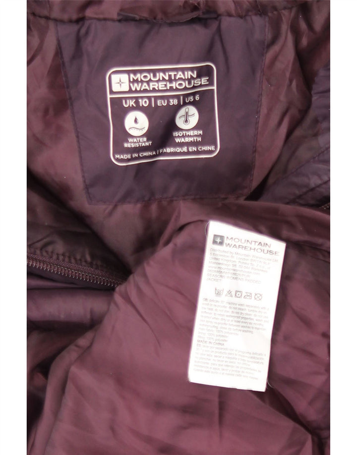 Chaqueta acolchada con capucha para mujer Mountain Warehouse UK 40 Small Granate