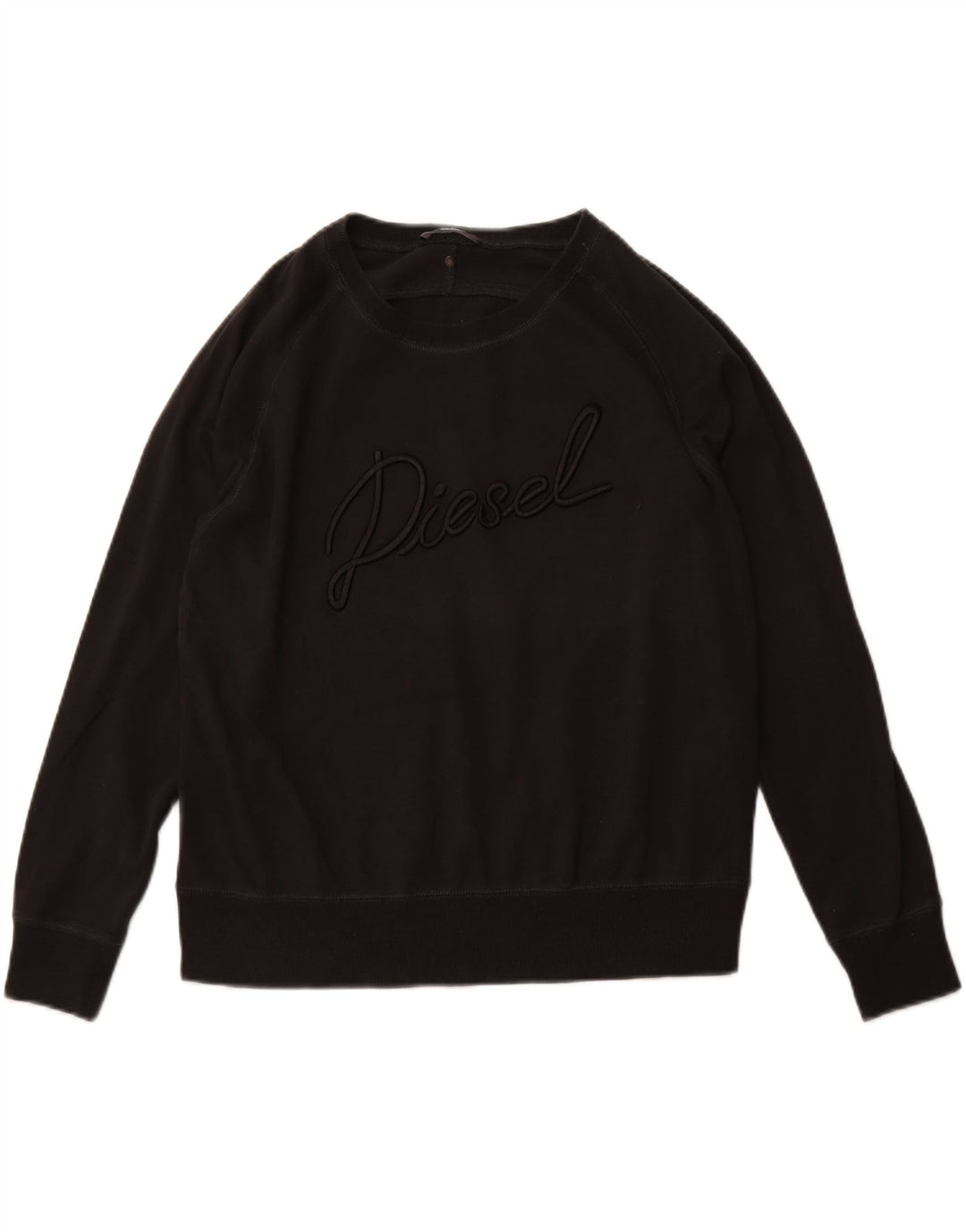 DIESEL Sudadera con gráfico holgado para mujer, talla 44, talla M, color negro