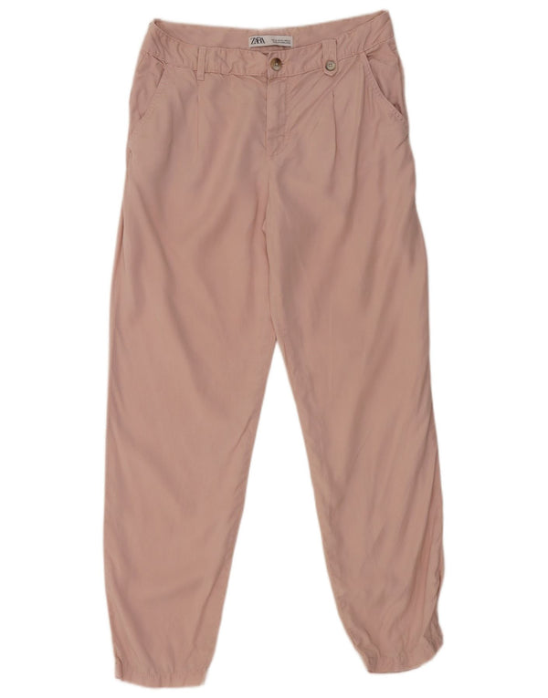 Zara Mujer Joggers Chinos Pantalones EU 36 XS W30 L28 Rosa