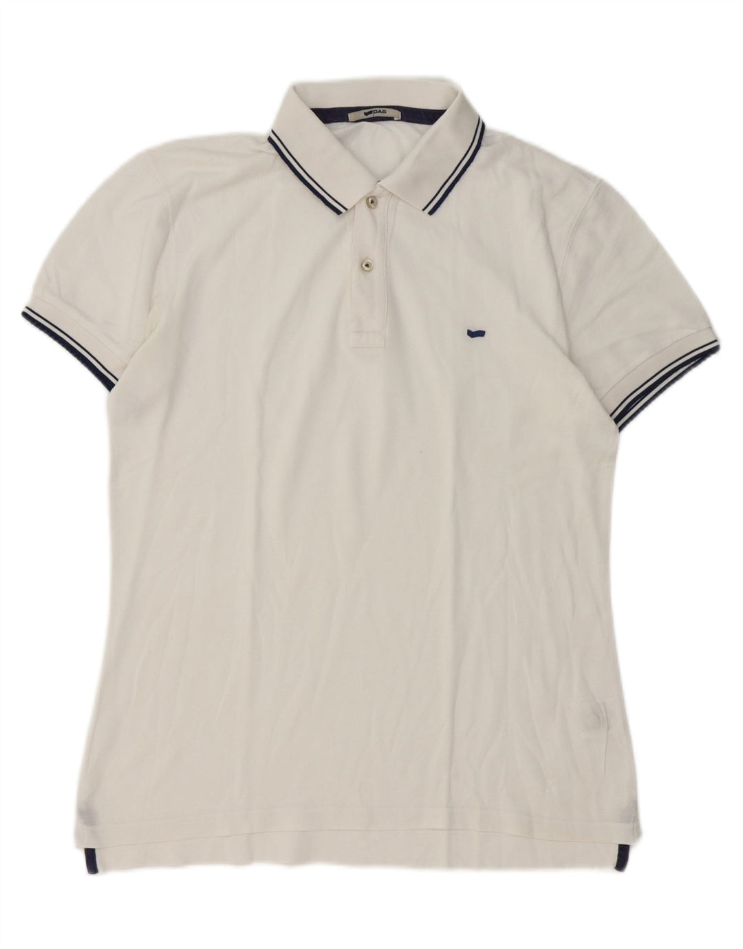 Polo Gas Hombre XL Algodón Blanco