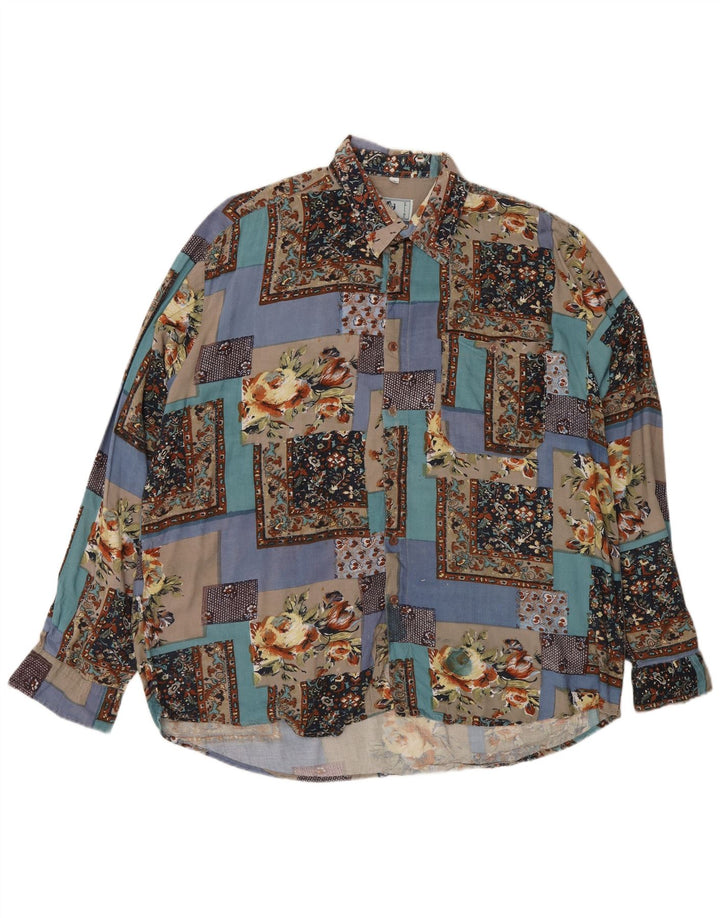Camisa Collins Hombre XL Viscosa Patchwork Multicolor