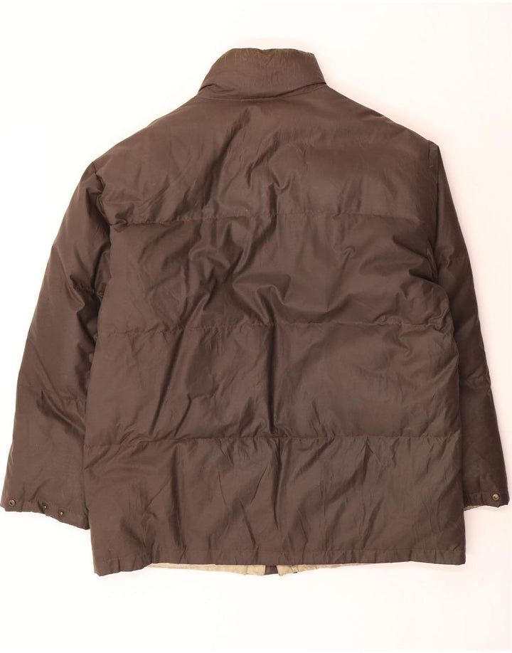 Ciesse Piumini Chaqueta acolchada holgada para hombre IT 48 Small Marrón Algodón