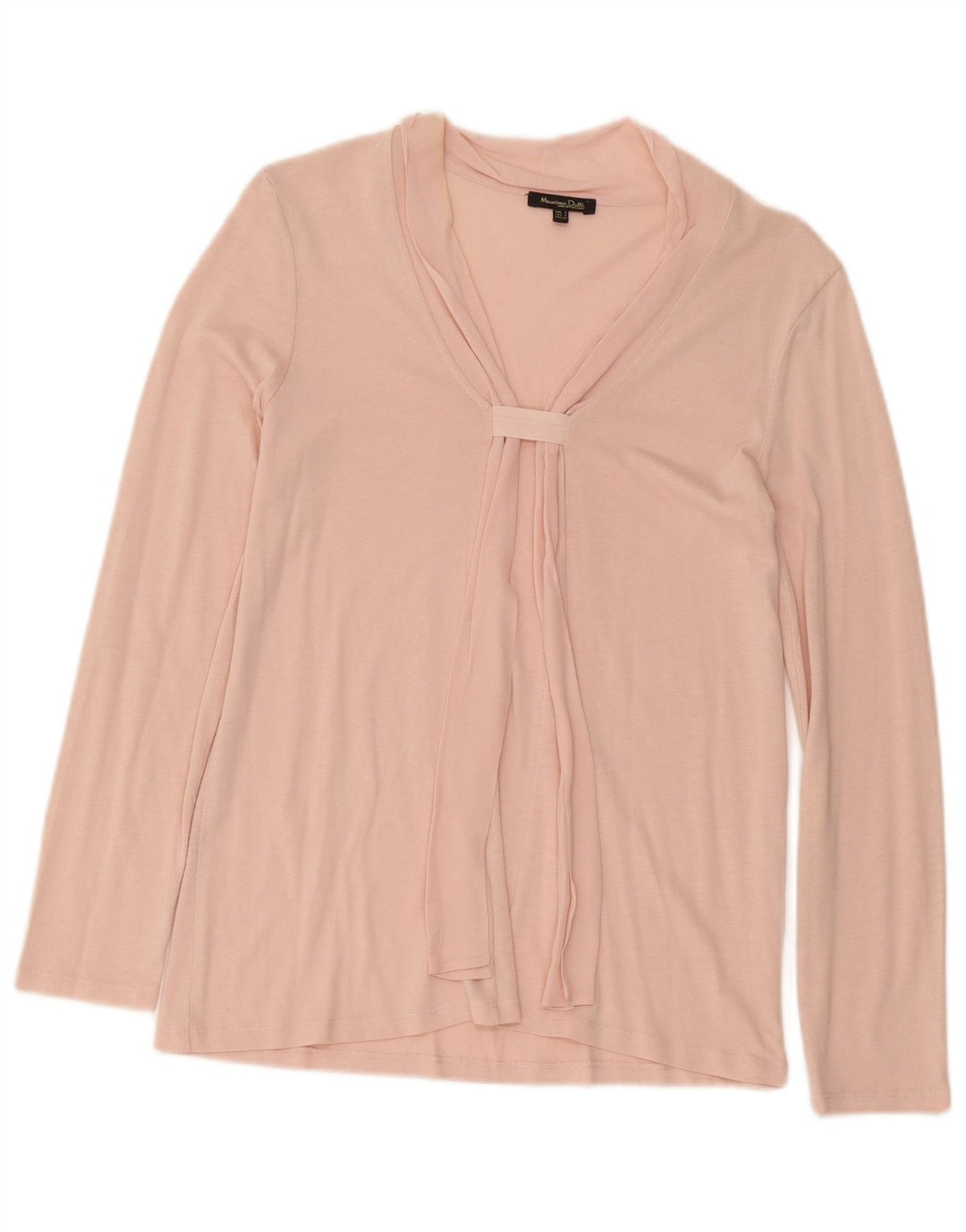 Massimo Dutti Blusa de Manga Larga para Mujer Top UK 40 Small Rosa