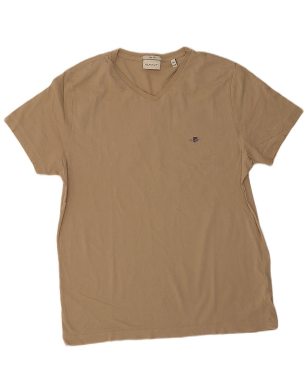 Gant Camiseta Slim Fit para Hombre Top 2XL Algodón Beige