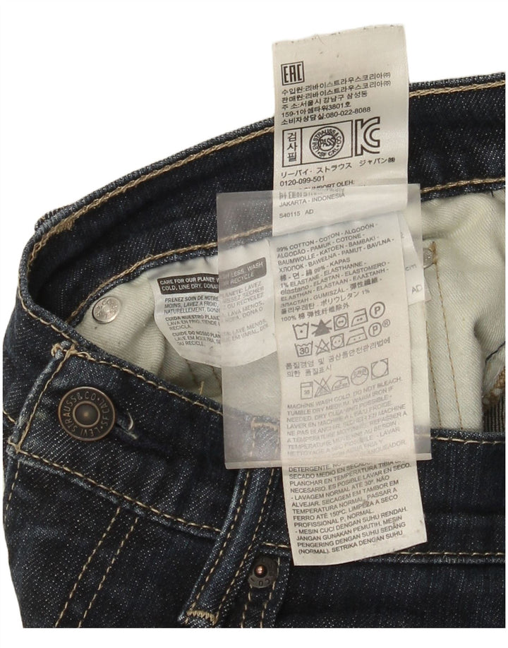 Levi's Hombre 511 Slim Jeans W31 L32 Algodón Azul Marino