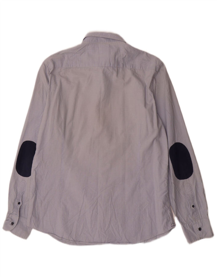 Camisa Massimo Dutti Hombre Azul Grande
