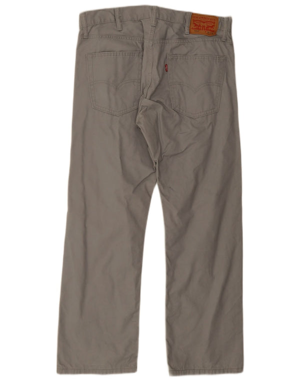 Levi's Hombre 514 Pantalones Casuales Rectos W38 L30 Algodón Gris
