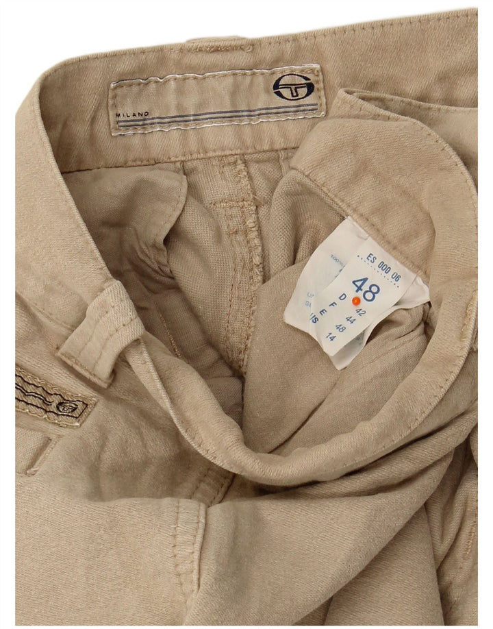 SERGIO TACCHINI Pantalón cargo recto para hombre IT 48 Medium W32 L32 Beige